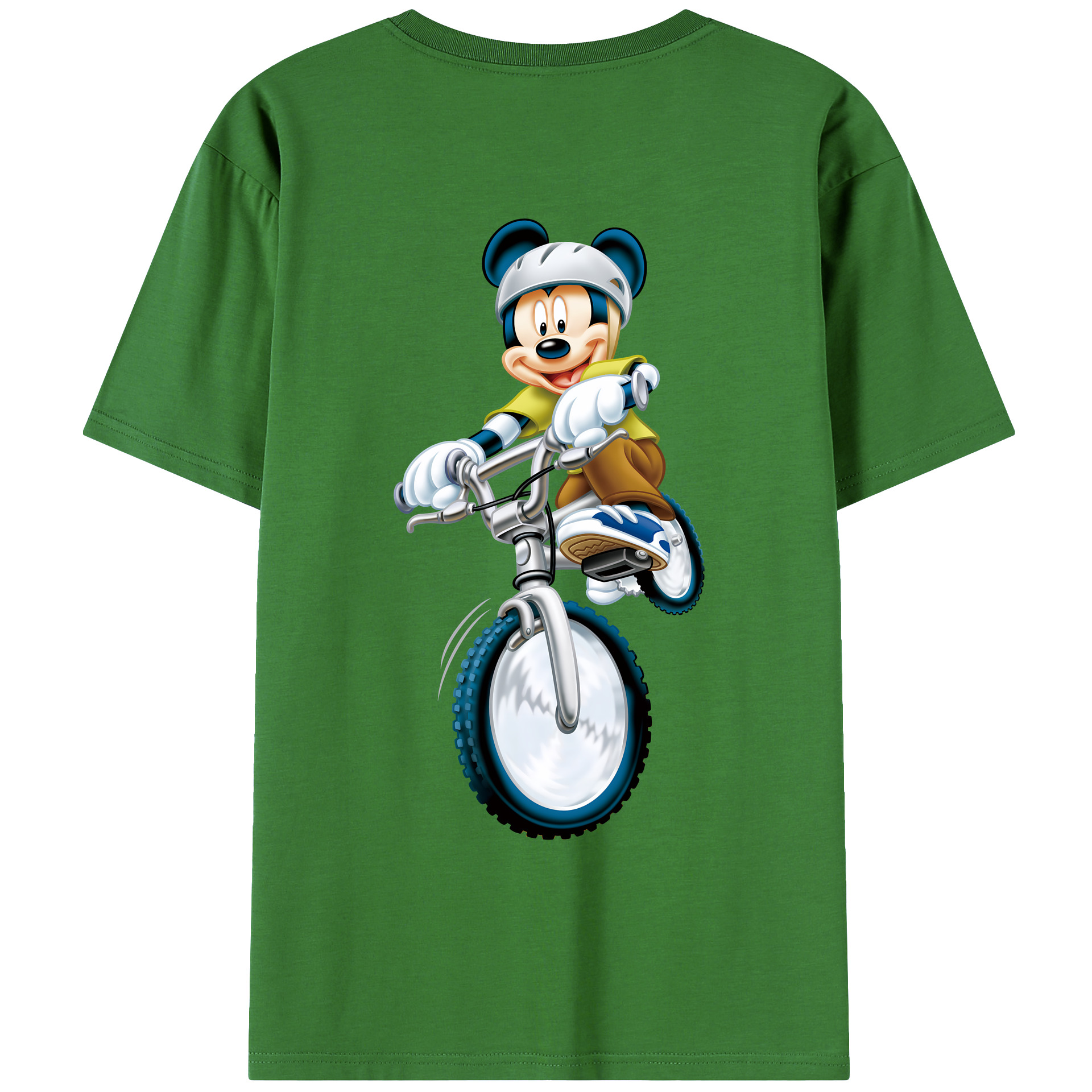 ミッキーマウス Mickey Mouse レディース半袖Tシャツ(バックプリント)